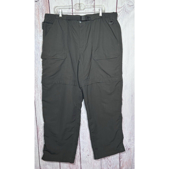 The North Face Convertible Zip Off Outdoor Hiking Pants Shorts Gray Size XXL - Picture 1 of 13